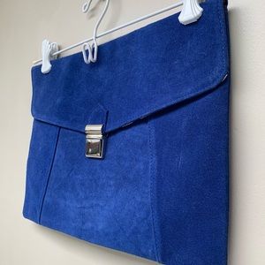 Mossimo Blue Suede Clutch